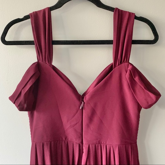 Lulus Make Me Move Burgundy Maxi Dress - Picture 7 of 9